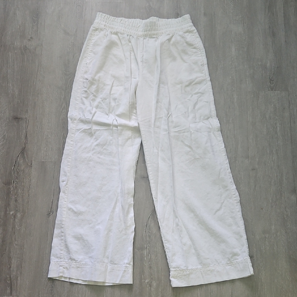 Old Navy White Straight Leg Pants